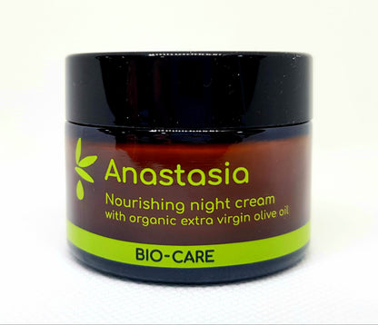 BIO SOMN LIN - cremă REGENERANTĂ de noapte BIO cu ulei de măsline, miere și ulei de jojoba