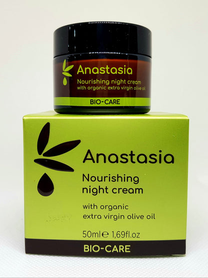 BIO SOMN LIN - cremă REGENERANTĂ de noapte BIO cu ulei de măsline, miere și ulei de jojoba