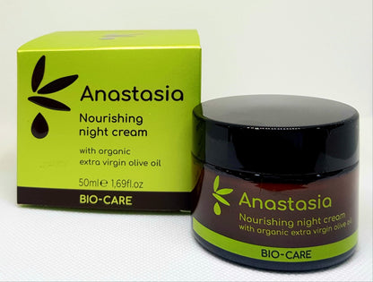 BIO SOMN LIN - cremă REGENERANTĂ de noapte BIO cu ulei de măsline, miere și ulei de jojoba