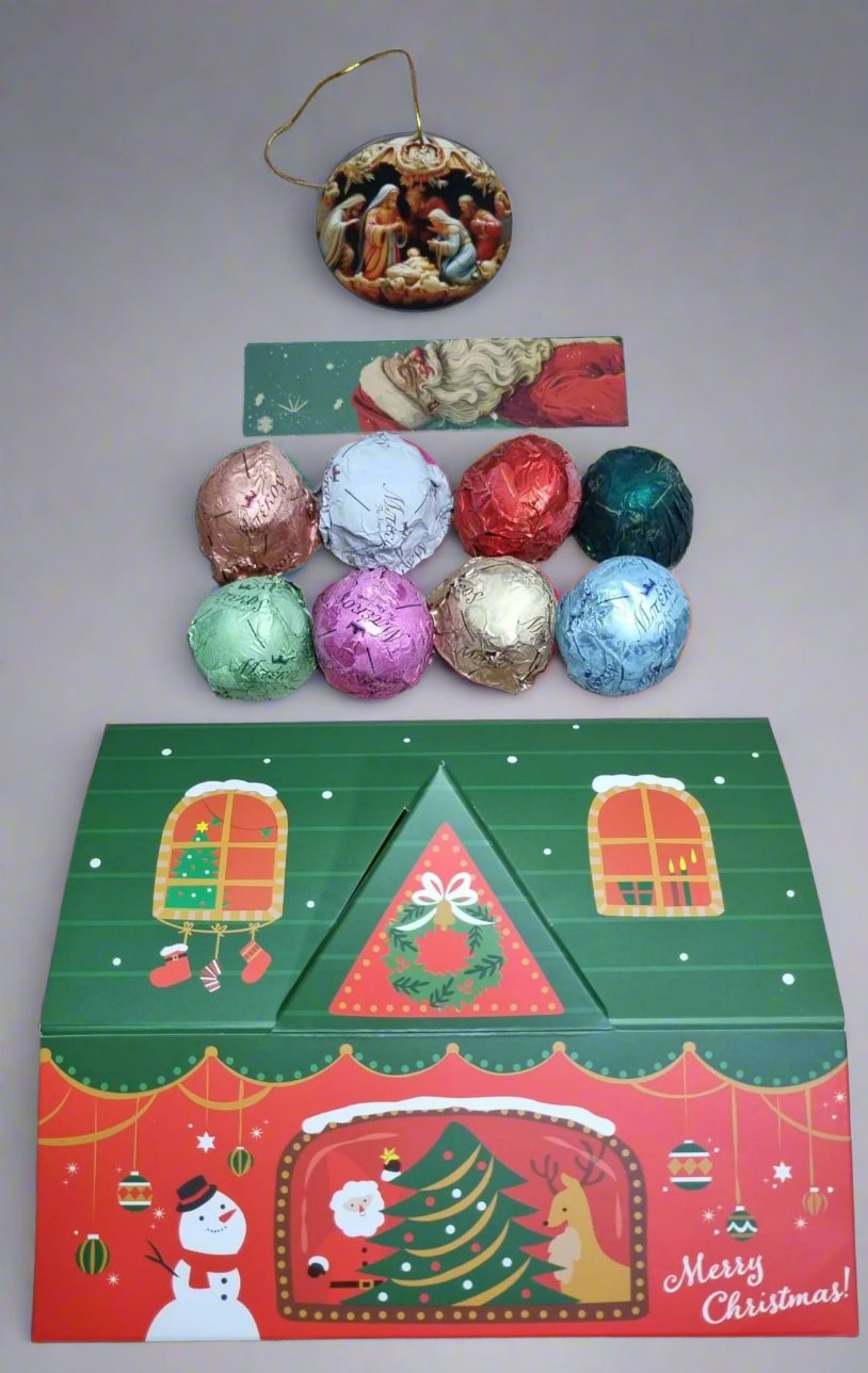 CASUTA 3D iarnă - praline grecești tradiționale