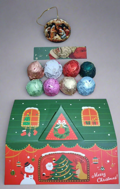 CASUTA 3D iarnă - praline grecești tradiționale